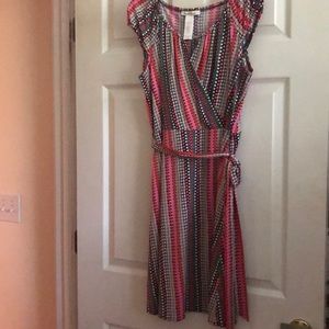 Laundry Key Hole Wrap Dress